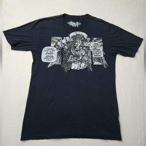 Drifter Praying Angel Tshirt Black Size XL Y2K Goth Punk Grunge Made USA